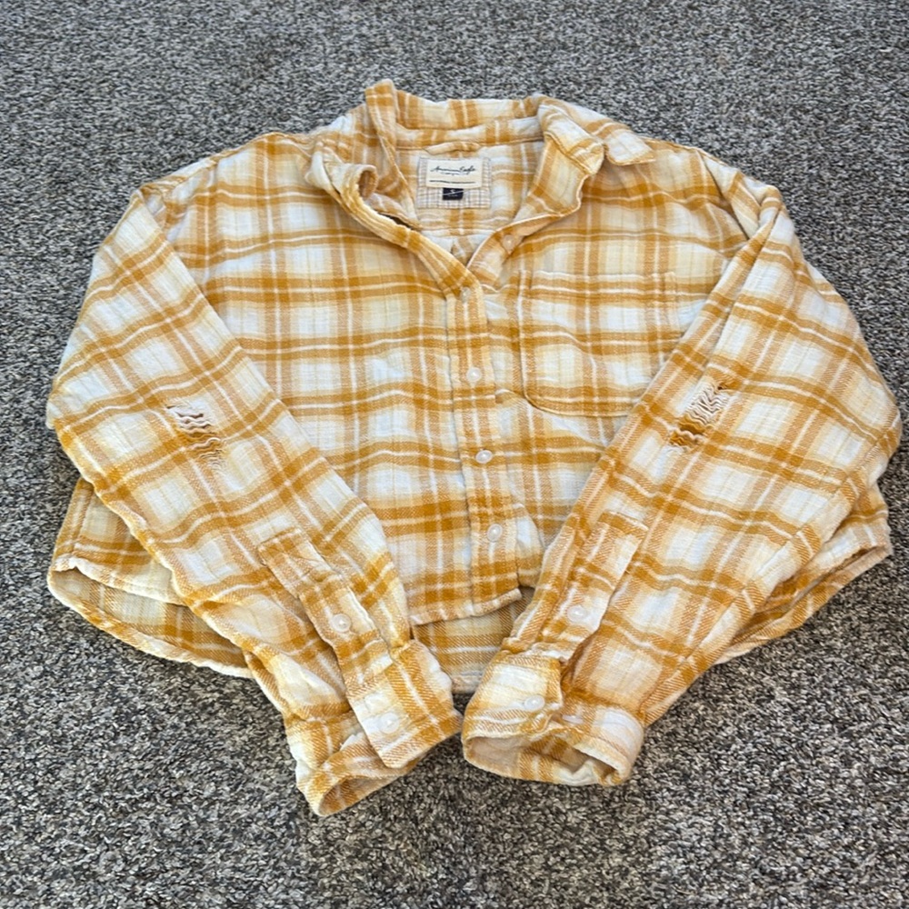 American Eagle Cropped Long Sleeve